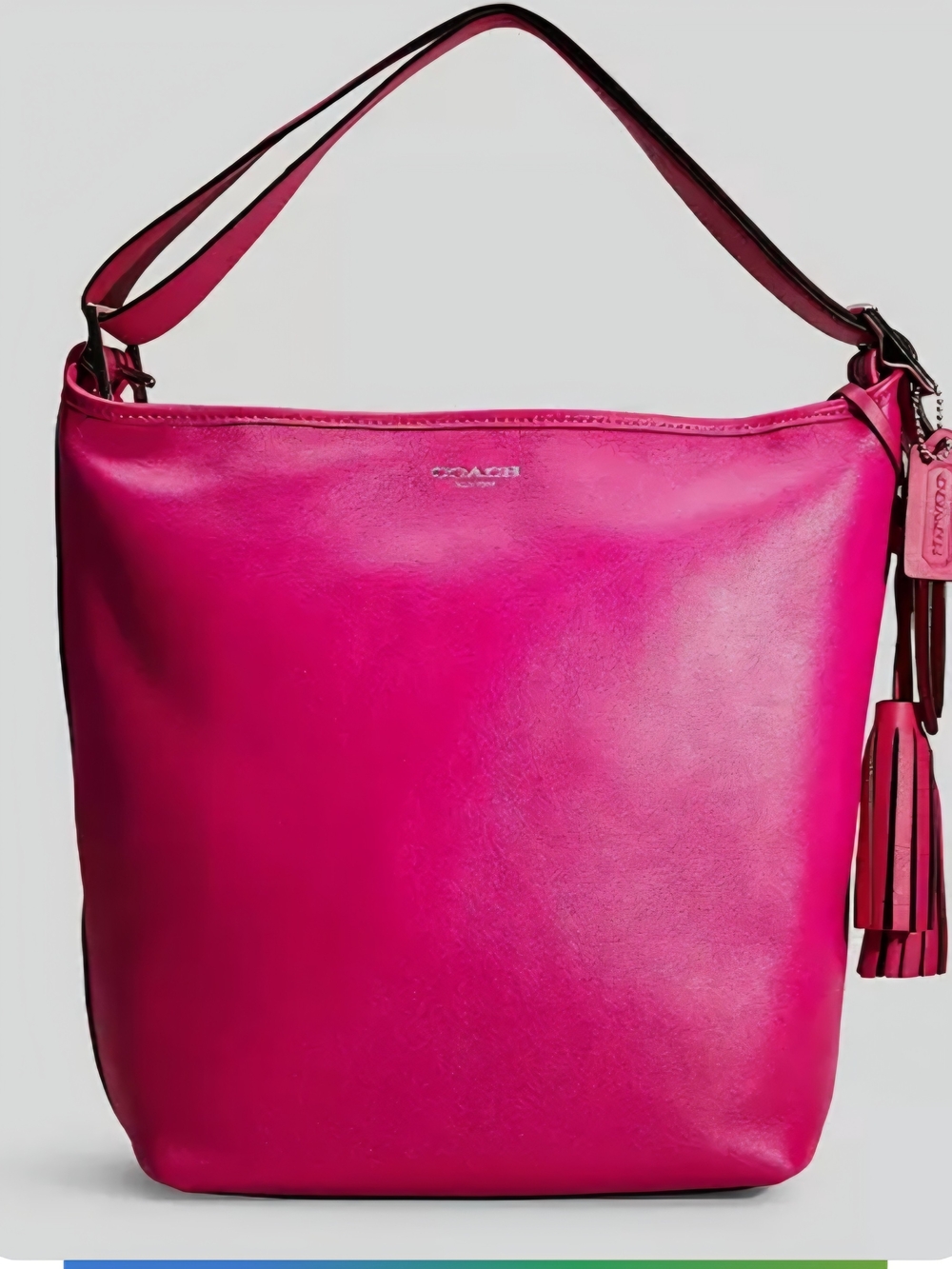 Coach Red Leather Hobo Bag